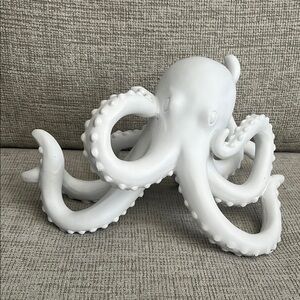 White Octopus Sculpture